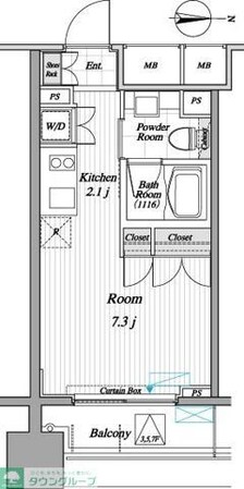 レジディア錦糸町IIの物件間取画像
